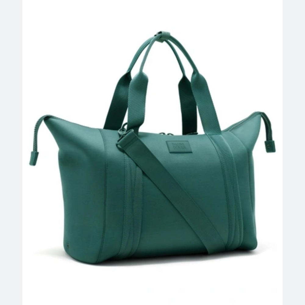 Dagne Dover 365 LARGE LANDON NEOPRENE CARRYALL DUFFEL BAG - BLUE/GREEN IN PALM